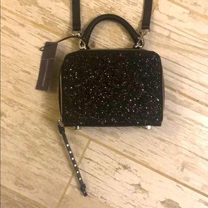 Rebecca Minkoff glitter box crossbody bag